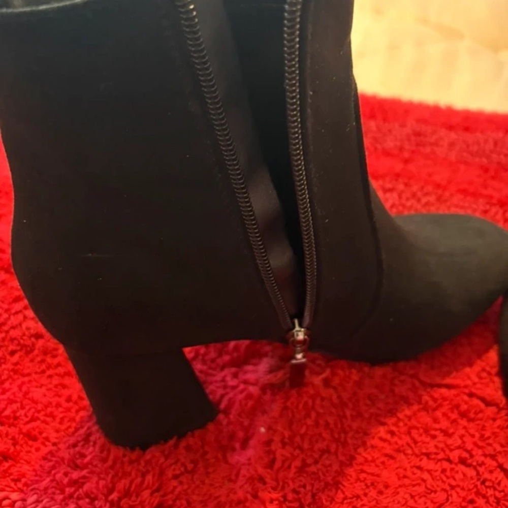 Primark Black Heeled Boots with Zipper